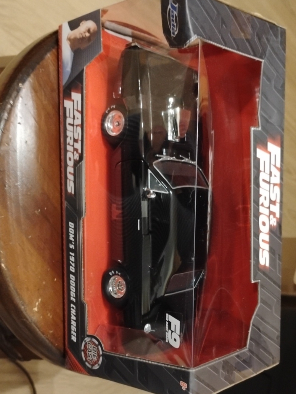 (D-14) Fast & Furious F9 Black Dom's 1970 Dodge Charger Die-Cast Car